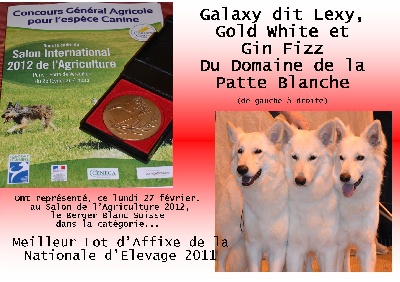 du domaine de la patte blanche - Concours Général Agricole 2012